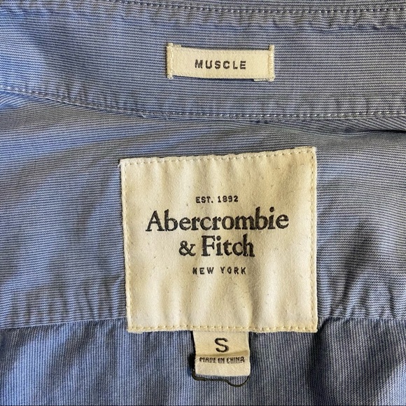 Abercrombie & Fitch - Men's Long-Sleeve Button Down Shirt Sz Small - Picture 3 of 3